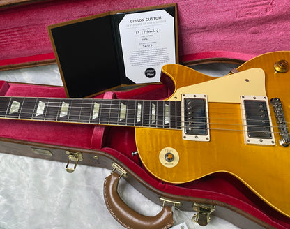 NEW ! Gibson Custom Shop 1959 Les Paul - Lemon Burst VOS - Authorized Dealer - Hand Picked Flame Top - ONLY 8.5 lbs - G07267