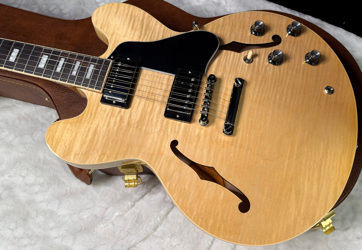 NEW ! Gibson ES-335 Block Inlay - Figured Natural - Authorized Dealer - Beautiful Maple - 8.6 lbs - G08049