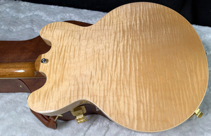 NEW ! Gibson ES-335 Block Inlay - Figured Natural - Authorized Dealer - Beautiful Maple - 8.6 lbs - G08049