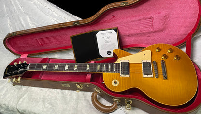 NEW ! Gibson Custom Shop 1959 Les Paul - Lemon Burst VOS - Authorized Dealer - Hand Picked Flame Top - ONLY 8.5 lbs - G07267