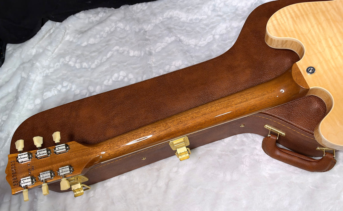 NEW ! Gibson ES-335 Block Inlay - Figured Natural - Authorized Dealer - Beautiful Maple - 8.6 lbs - G08049