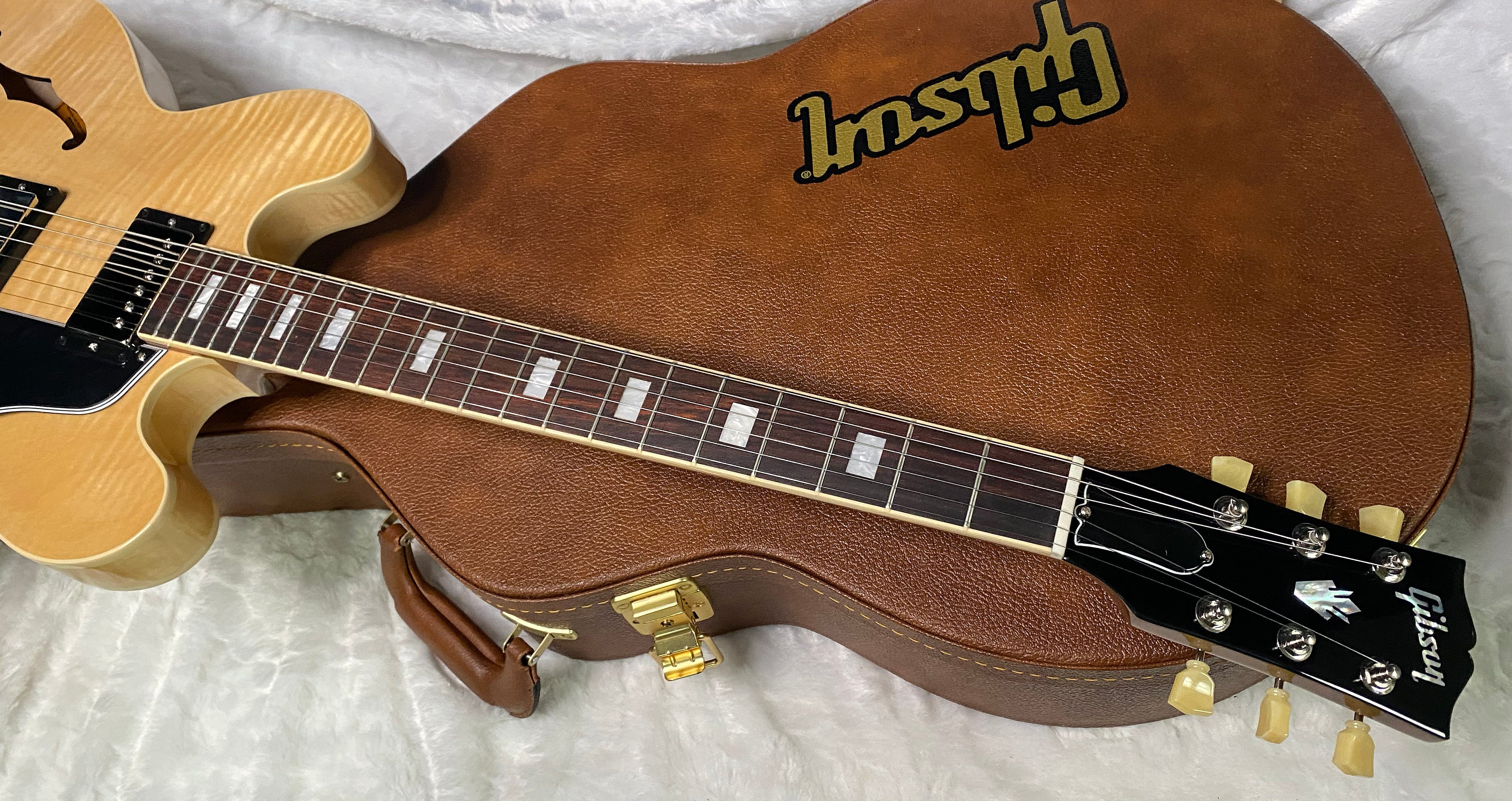 NEW ! Gibson ES-335 Block Inlay - Figured Natural - Authorized Dealer - Beautiful Maple - 8 lbs - G07274