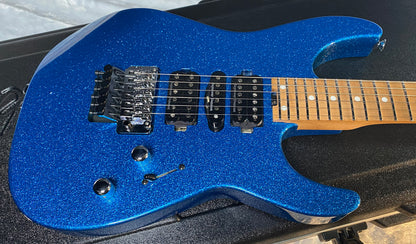 NEW ! Jackson Custom Shop Dinky HSH - Roasted Maple Neck & Fretboard - DK - Blue Sparkle - Authorized Dealer - 8.3 lbs - G06649