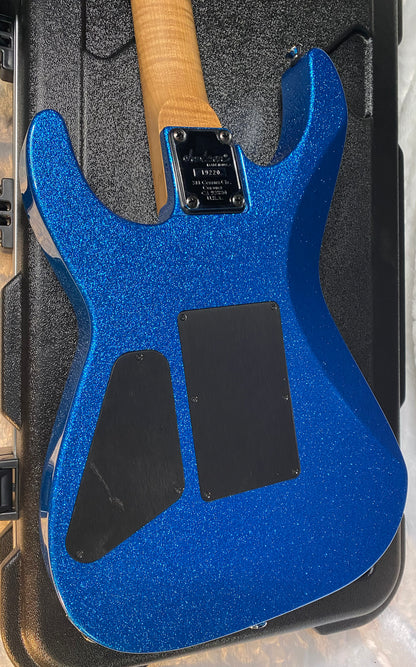 NEW ! Jackson Custom Shop Dinky HSH - Roasted Maple Neck & Fretboard - DK - Blue Sparkle - Authorized Dealer - 8.3 lbs - G06649