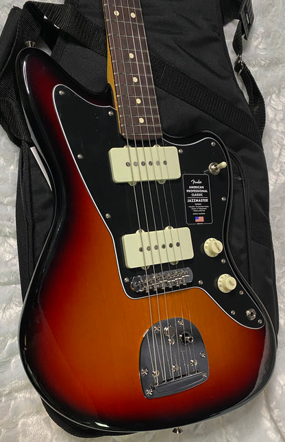 NEW! Fender American Professional Classic Jazzmaster - 3-Color Sunburst - 7.9lbs - Authorized Dealer - G05773