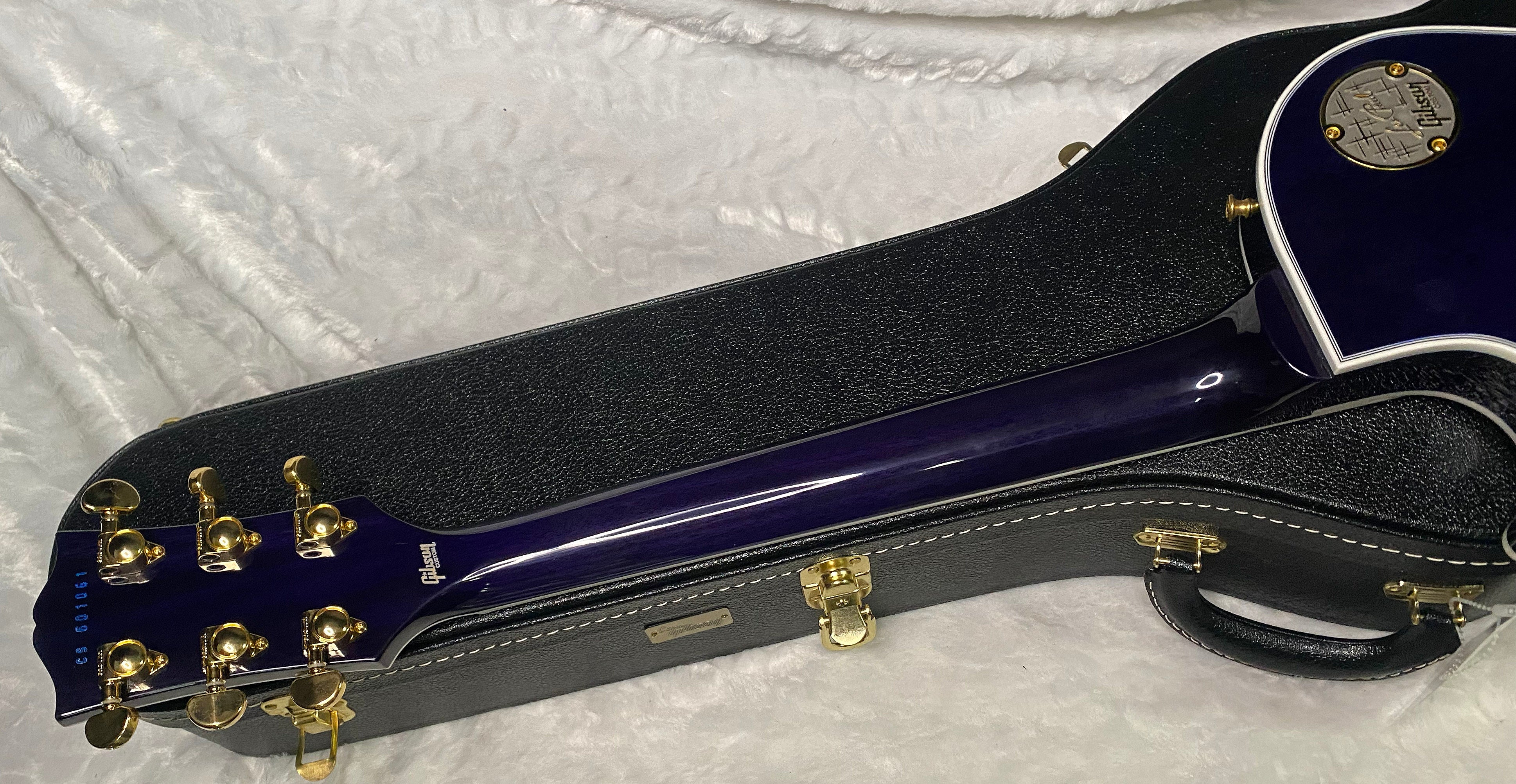 NEW! Gibson Dealer Select Custom Shop Les Paul Custom AAAAA Quilt 5AQ - Aqua Blue - Authorized Dealer - WOW! 9.6 lbs - G07305