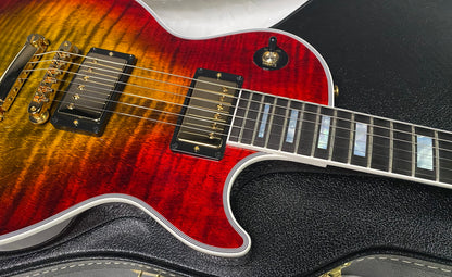 NEW! Gibson Les Paul Custom Axcess - Bengal Burst - ABSOLUTELY KILLER Flame! Only 8 lbs - Authorized Dealer - G07283