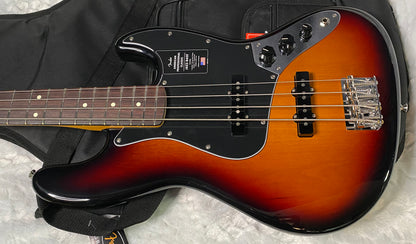 NEW ! Fender American Professional Classic Jazz Bass - 3-Color Sunburst - 8.9lbs - Authorized Dealer - In-Stock! G05761