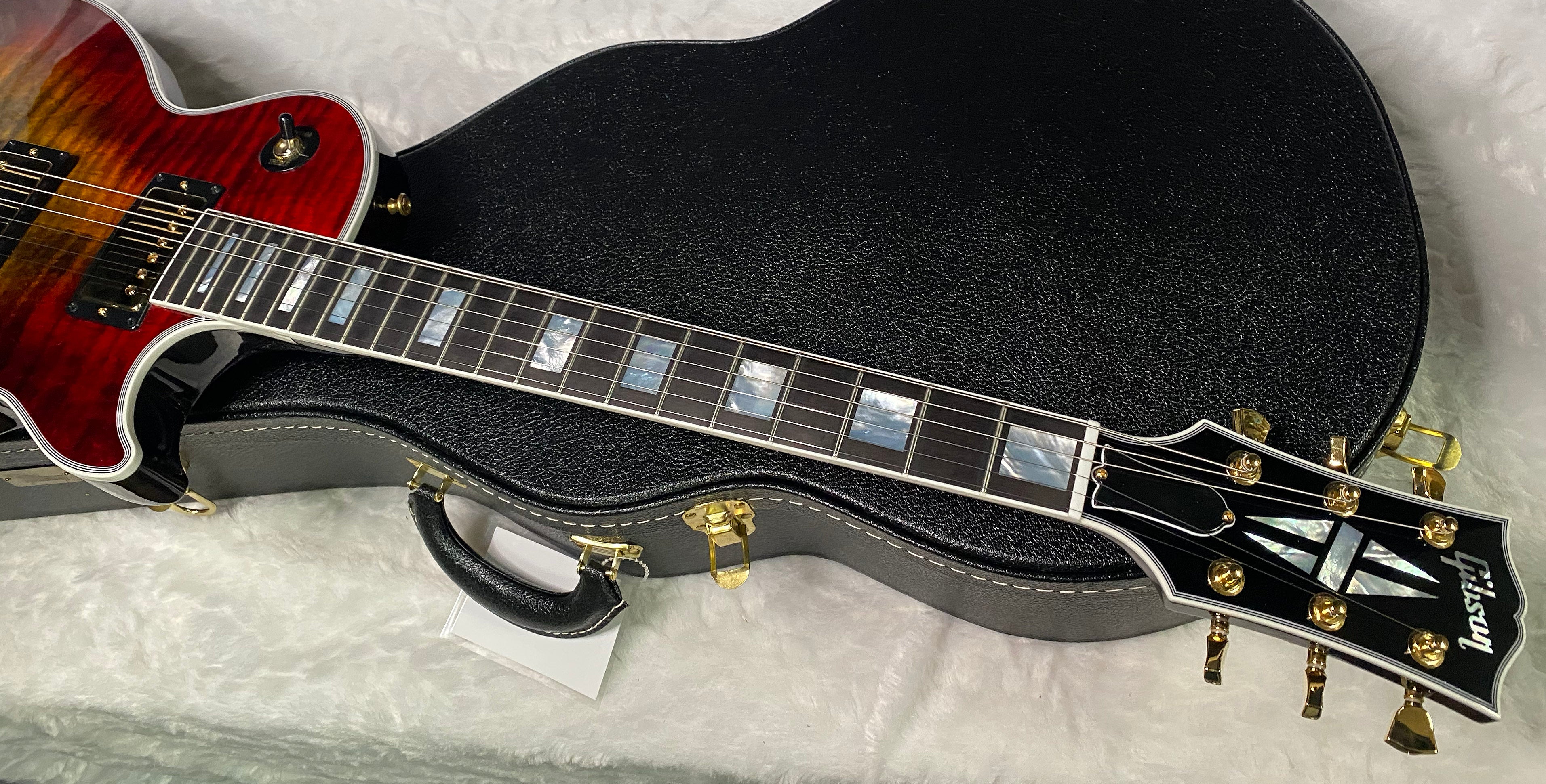 NEW! Gibson Les Paul Custom Axcess - Bengal Burst - ABSOLUTELY KILLER Flame! Only 8 lbs - Authorized Dealer - G07283