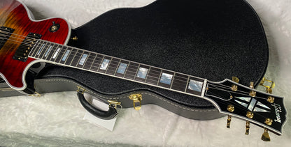 NEW! Gibson Les Paul Custom Axcess - Bengal Burst - ABSOLUTELY KILLER Flame! Only 8 lbs - Authorized Dealer - G07283