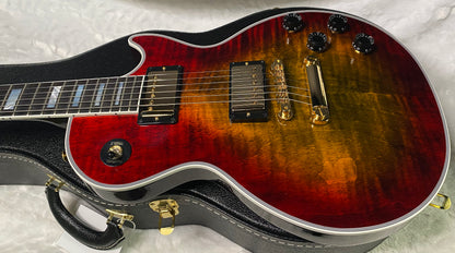 NEW! Gibson Les Paul Custom Axcess - Bengal Burst - ABSOLUTELY KILLER Flame! Only 8 lbs - Authorized Dealer - G07283