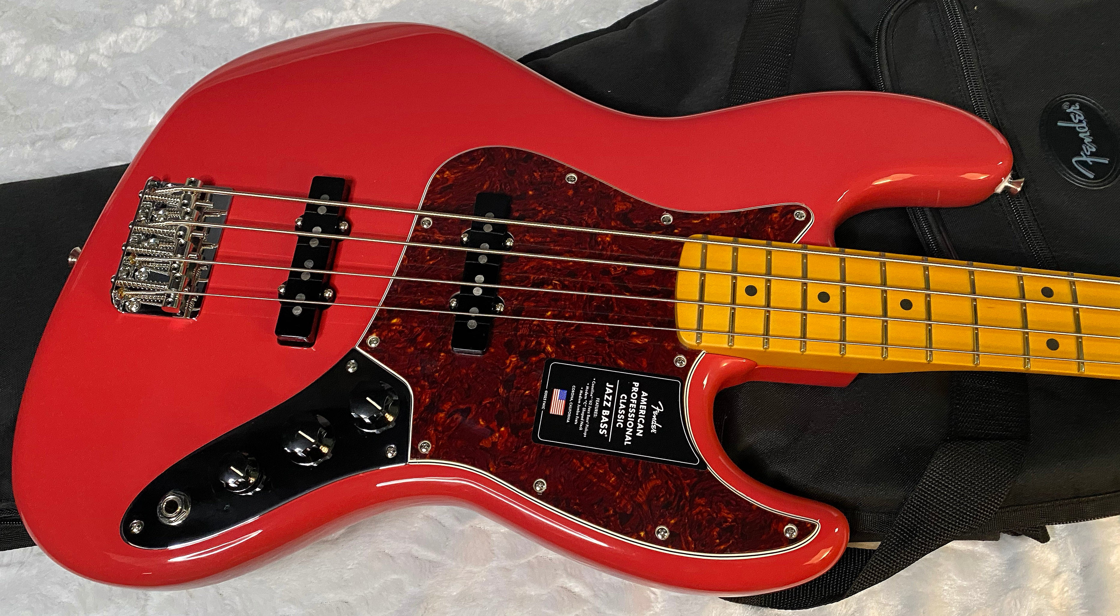 NEW ! Fender American Professional Classic Jazz Bass - Faded Dakota Red - Authorized Dealer - In-Stock! G05760