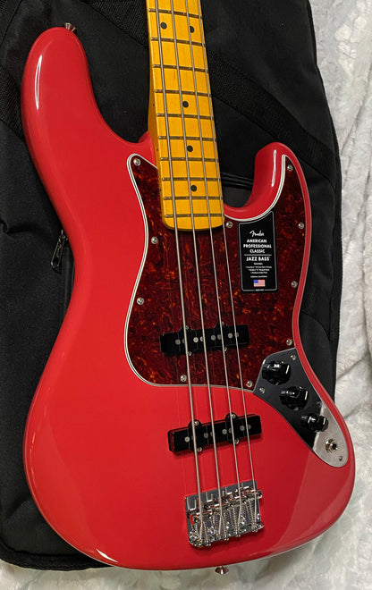 NEW ! Fender American Professional Classic Jazz Bass - Faded Dakota Red - Authorized Dealer - In-Stock! G05760