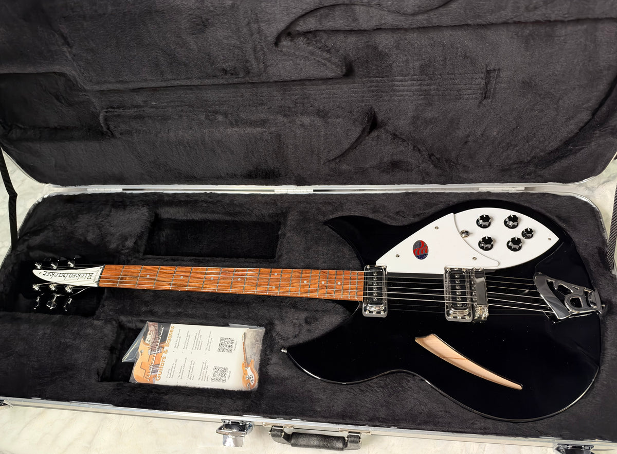NEW! Rickenbacker 330 Jet Glo JG Jetglo - Semi Hollow Electric Guitar - Authorized Dealer - 7.6 lbs - G08055
