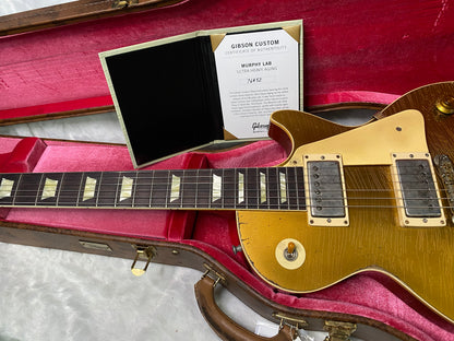NEW! Gibson Custom Shop '57 Les Paul Gold Top Reissue Ultra Heavy Murphy Lab - Authorized Dealer - 8.8 lbs! - G07284