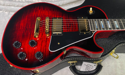 NEW! Gibson Dealer Select Custom Shop Les Paul Custom Red Widow AAA Figured Flame Top - Authorized Dealer - 9.9 lbs - G07304