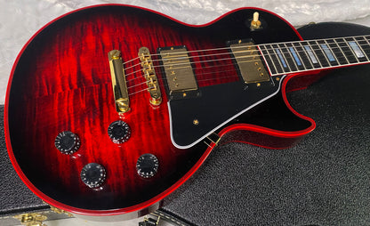 NEW! Gibson Dealer Select Custom Shop Les Paul Custom Red Widow AAA Figured Flame Top - Authorized Dealer - 9.9 lbs - G07304