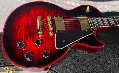 NEW! Gibson Dealer Select Custom Shop Les Paul Custom Red Widow AAA Figured Flame Top - Authorized Dealer - 9.9 lbs - G07304