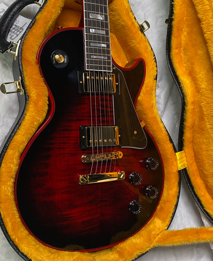 NEW! Gibson Dealer Select Custom Shop Les Paul Custom Red Widow AAA Figured Flame Top - Authorized Dealer - 9.9 lbs - G07304