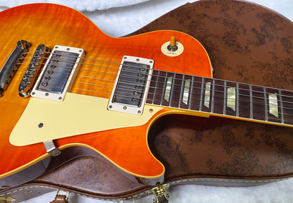 NEW! Gibson Custom 1960 Les Paul Standard Reissue VOS - Tangerine Burst - Authorized Dealer - ONLY 8.6 lbs - G07282