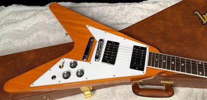 NEW! Gibson '70s Flying V - Antique Natural - Only 6.4 lbs - Original Case - Authorized Dealer - G07983