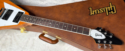 NEW! Gibson '70s Flying V - Antique Natural - Only 6.4 lbs - Original Case - Authorized Dealer - G07983