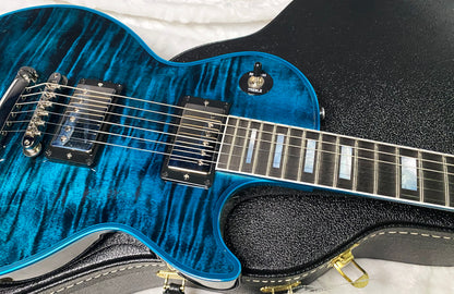 NEW! Gibson Les Paul Custom Peacock Widow - Monster Flame Top! Limited Edition - Weighs in at 8.3 lbs - Authorized Dealer - G07310