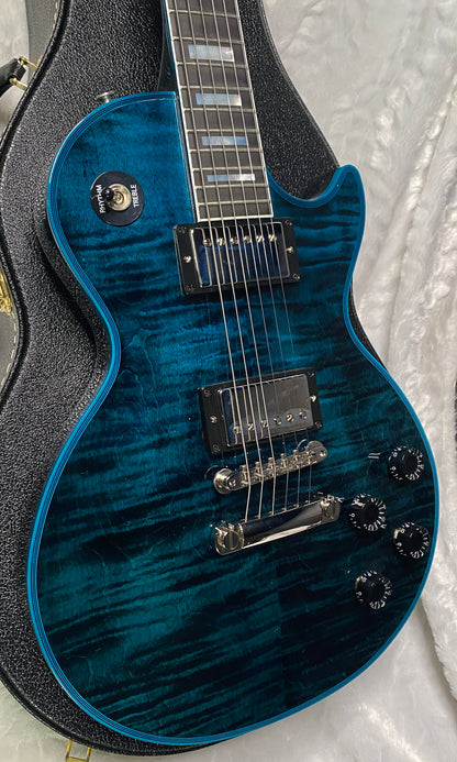 NEW! Gibson Les Paul Custom Peacock Widow - Monster Flame Top! Limited Edition - Weighs in at 8.3 lbs - Authorized Dealer - G07310