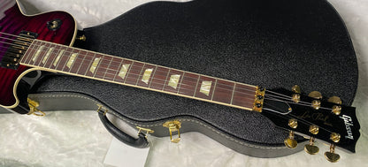 NEW! Gibson Custom Les Paul Axcess Standard Figured Top Floyd Rose Electric Guitar - Greatest Hits II - Authorized Dealer - Tri-Berry Burst - WOW! 8.3lbs - G07307