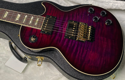 NEW! Gibson Custom Les Paul Axcess Standard Figured Top Floyd Rose Electric Guitar - Greatest Hits II - Authorized Dealer - Tri-Berry Burst - WOW! 8.3lbs - G07307
