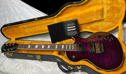 NEW! Gibson Custom Les Paul Axcess Standard Figured Top Floyd Rose Electric Guitar - Greatest Hits II - Authorized Dealer - Tri-Berry Burst - WOW! 8.3lbs - G07307