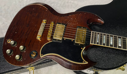 NEW! Gibson CS Custom Shop SG Custom Figured - Dark Walnut - Murphy Lab Heavy Aging - Authorized Dealer - 7.3 lbs - G07299