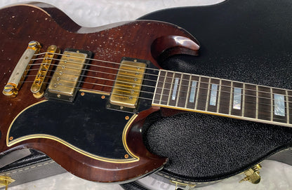 NEW! Gibson CS Custom Shop SG Custom Figured - Dark Walnut - Murphy Lab Heavy Aging - Authorized Dealer - 7.3 lbs - G07299