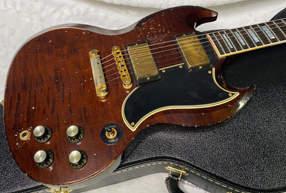NEW! Gibson CS Custom Shop SG Custom Figured - Dark Walnut - Murphy Lab Heavy Aging - Authorized Dealer - 7.3 lbs - G07299