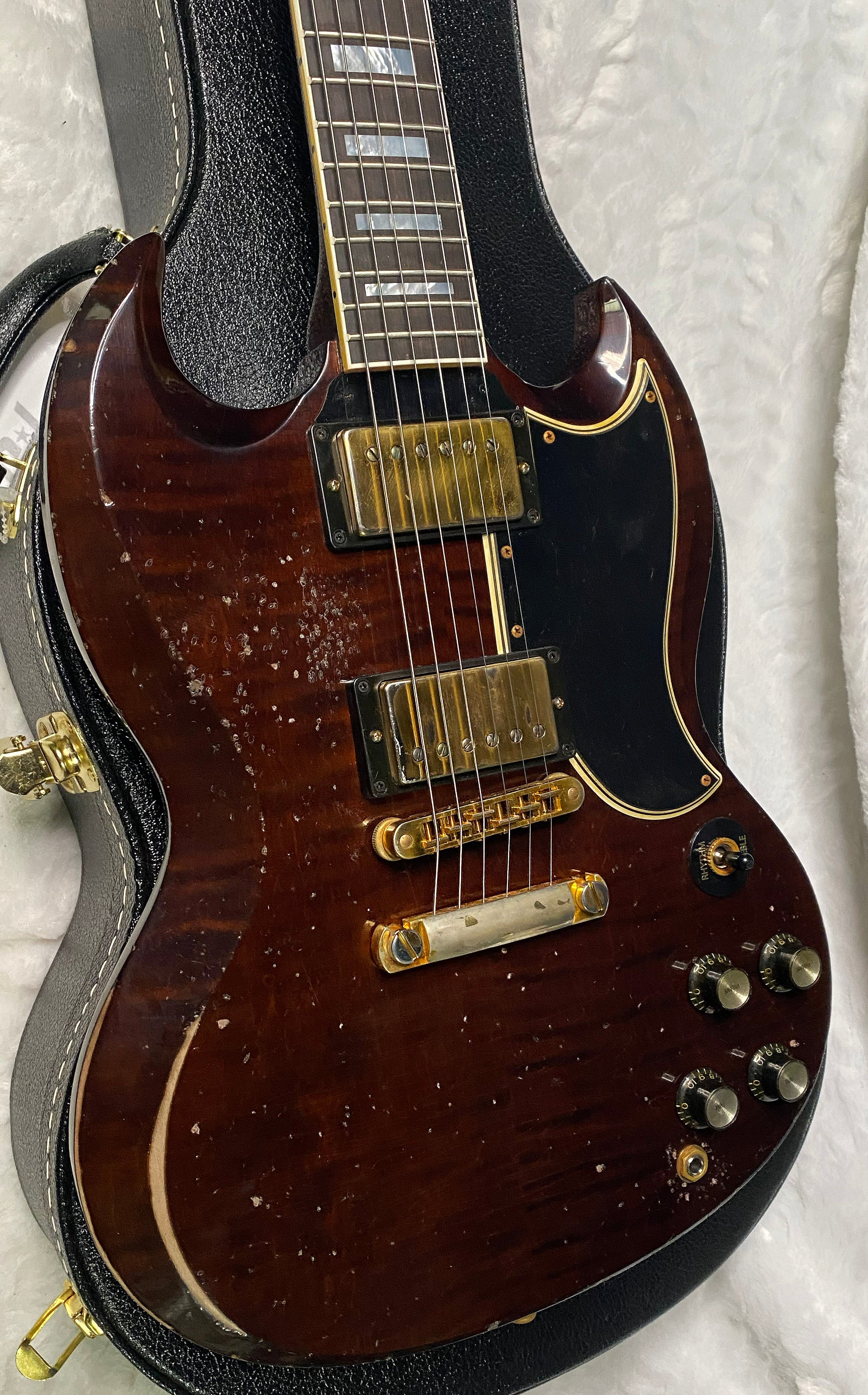 NEW! Gibson CS Custom Shop SG Custom Figured - Dark Walnut - Murphy Lab Heavy Aging - Authorized Dealer - 7.3 lbs - G07299