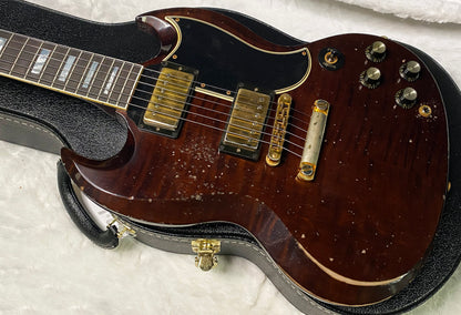 NEW! Gibson CS Custom Shop SG Custom Figured - Dark Walnut - Murphy Lab Heavy Aging - Authorized Dealer - 7.3 lbs - G07299