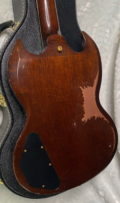 NEW! Gibson CS Custom Shop SG Custom Figured - Dark Walnut - Murphy Lab Heavy Aging - Authorized Dealer - 7.3 lbs - G07299