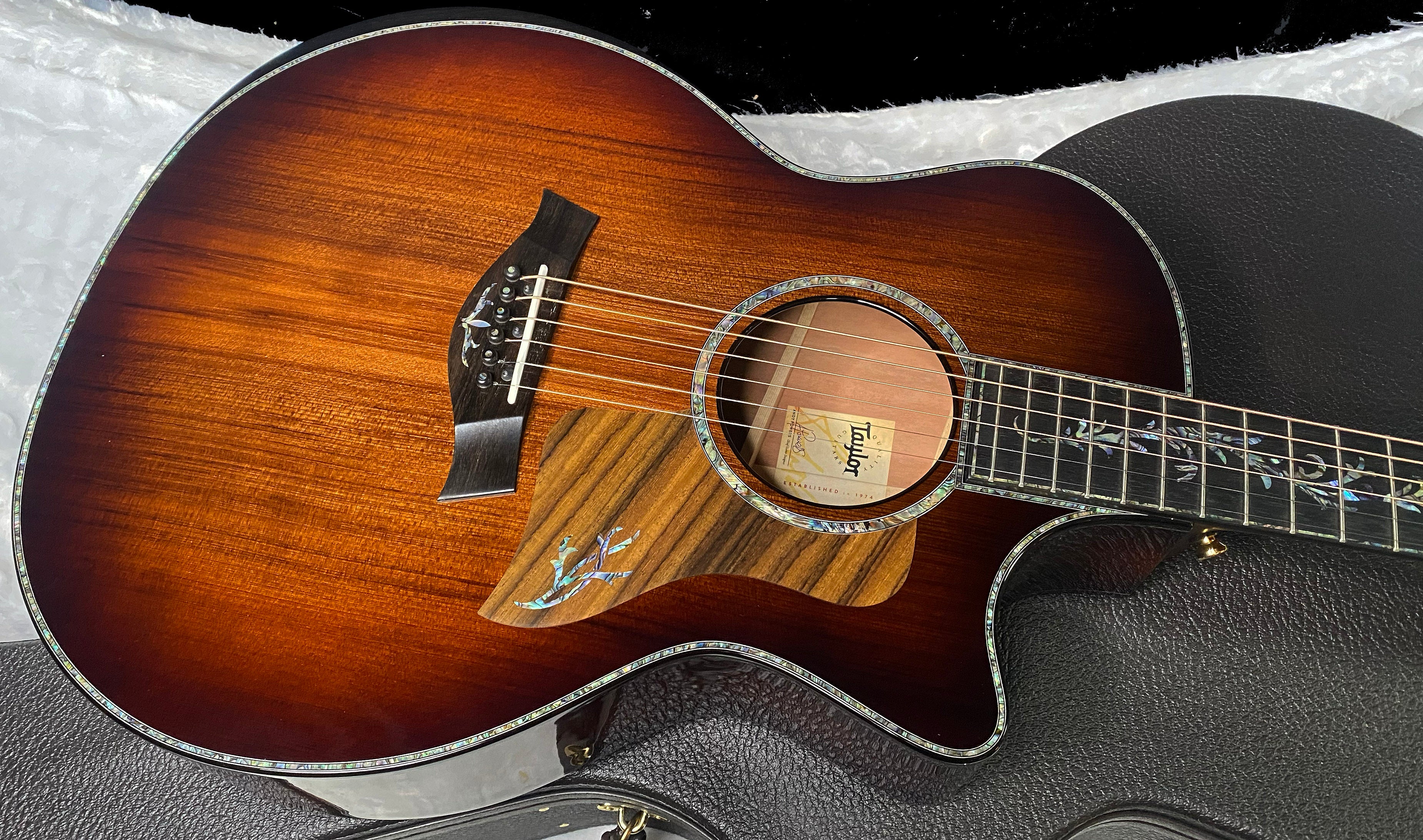 NEW OLD STOCK 2025 Taylor PS14ce Ironbark/Sinker Redwood Acoustic Electric Guitar - Shaded Edgeburst - Authorized Dealer - 5 lbs - G07341