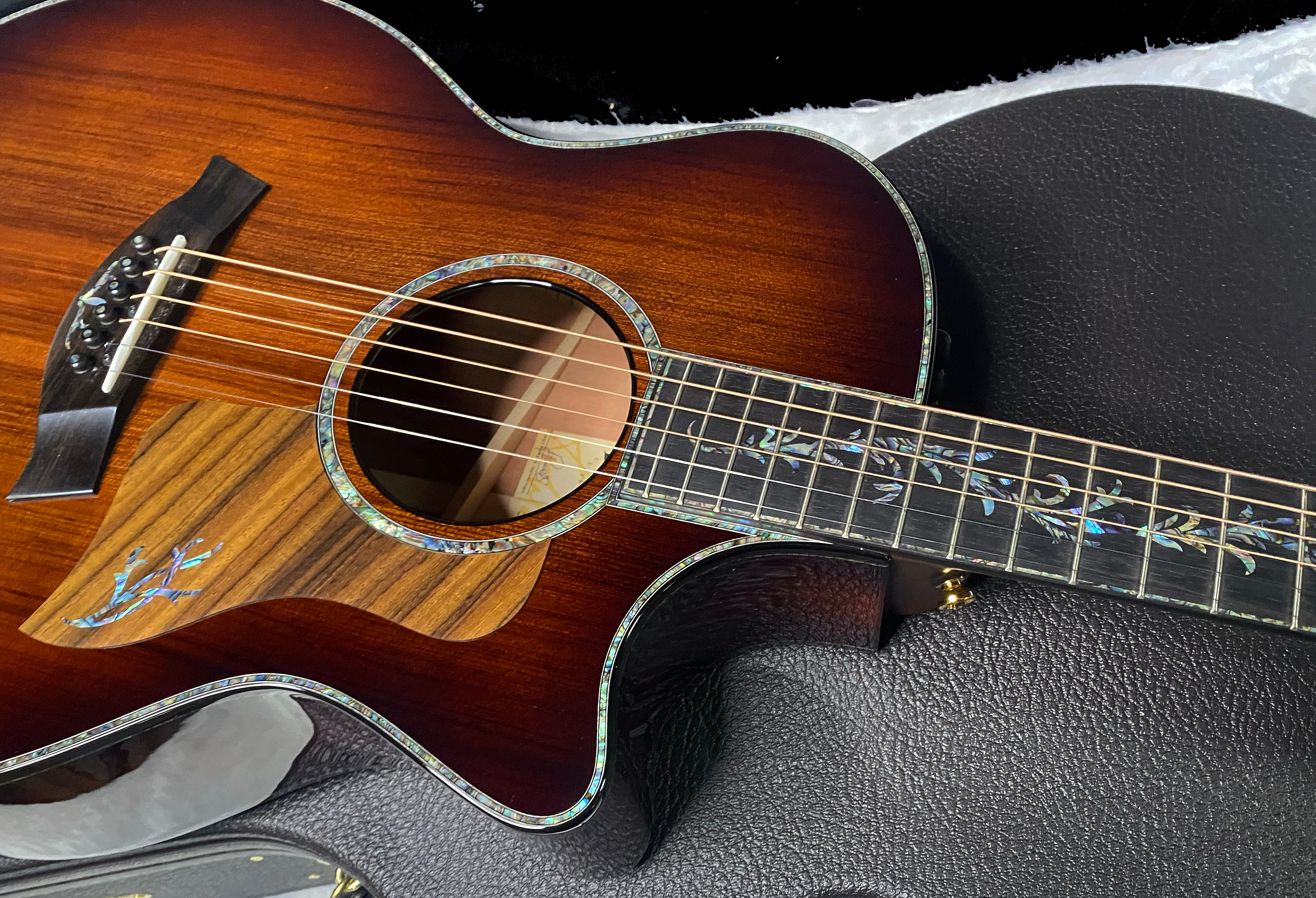 NEW OLD STOCK 2025 Taylor PS14ce Ironbark/Sinker Redwood Acoustic Electric Guitar - Shaded Edgeburst - Authorized Dealer - 5 lbs - G07341