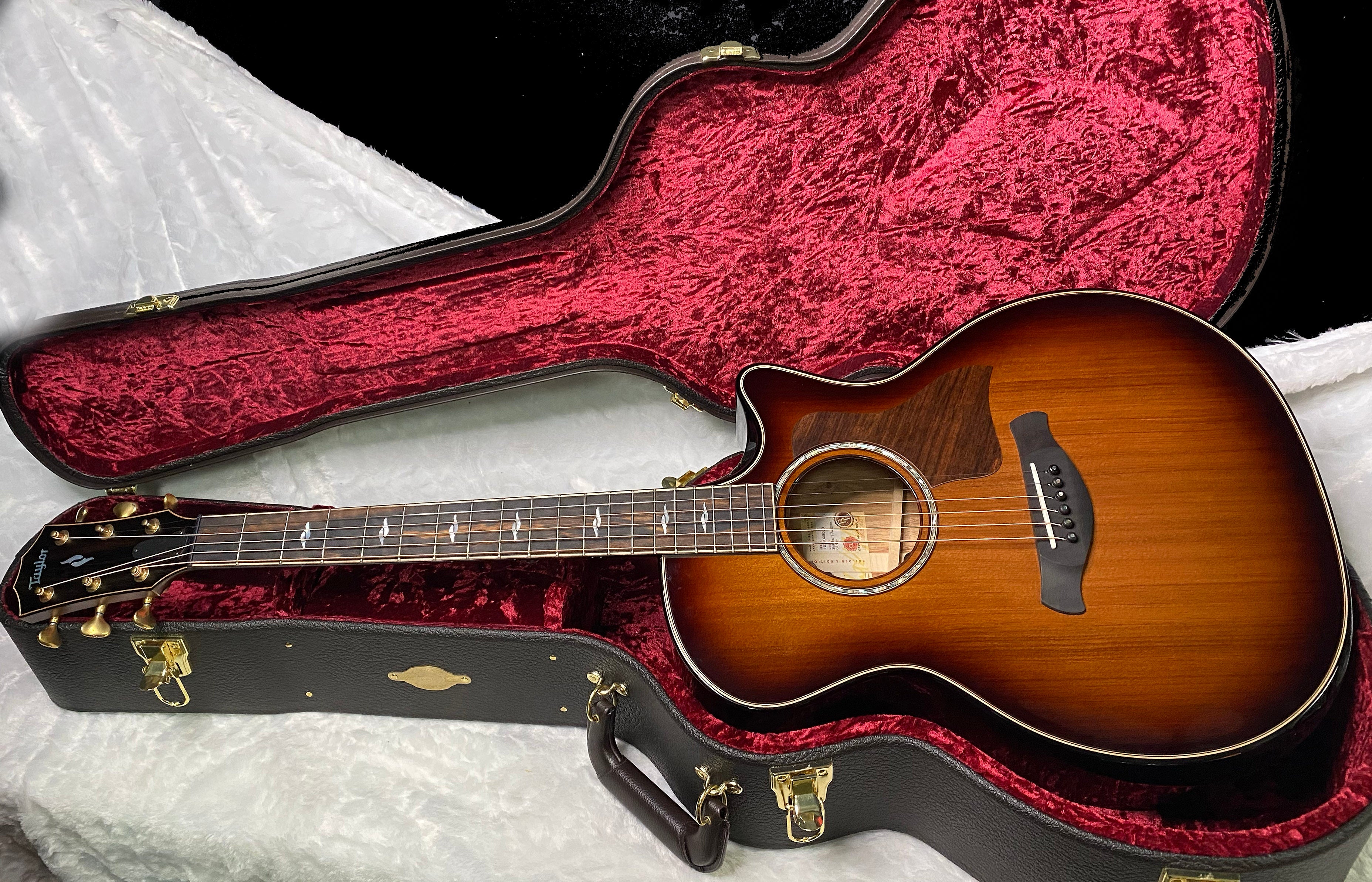 NEW! Taylor Builder's Edition 814ce Sinker Redwood Acoustic Guitar - Authorized Dealer - 4.8 lbs - G07340