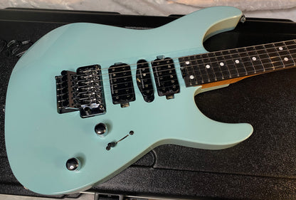 NEW ! Jackson Custom Shop Dinky HSH - Roasted Maple Neck & Ebony Fretboard - DK - Daphne Blue - Authorized Dealer - 8.1 lbs - G06676