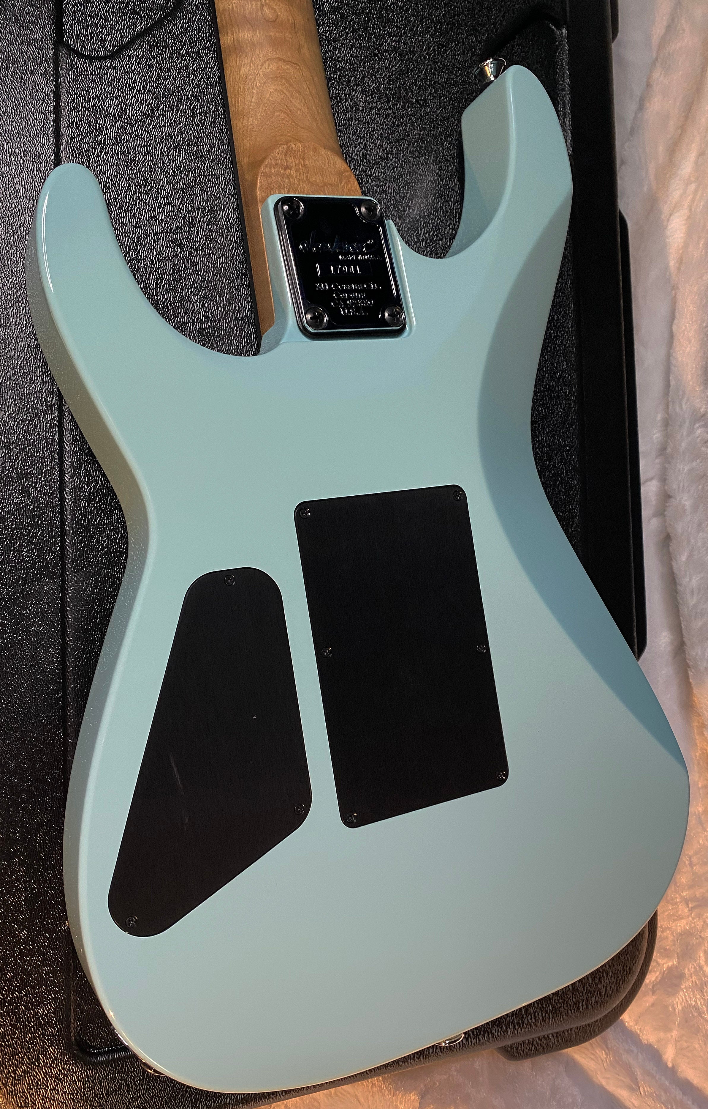 NEW ! Jackson Custom Shop Dinky HSH - Roasted Maple Neck & Ebony Fretboard - DK - Daphne Blue - Authorized Dealer - 8.1 lbs - G06676