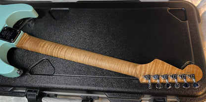 NEW ! Jackson Custom Shop Dinky HSH - Roasted Maple Neck & Ebony Fretboard - DK - Daphne Blue - Authorized Dealer - 8.1 lbs - G06676