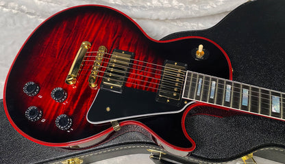 NEW! Gibson Dealer Select Custom Shop Les Paul Custom Red Widow AAA Figured Flame Top - Authorized Dealer - 10 lbs - G07343