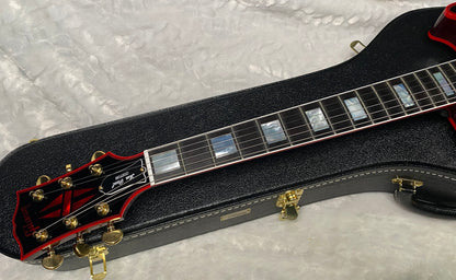 NEW! Gibson Dealer Select Custom Shop Les Paul Custom Red Widow AAA Figured Flame Top - Authorized Dealer - 10 lbs - G07343