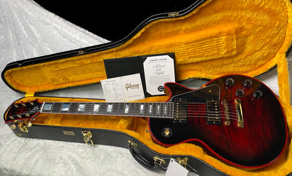NEW! Gibson Dealer Select Custom Shop Les Paul Custom Red Widow AAA Figured Flame Top - Authorized Dealer - 10 lbs - G07343