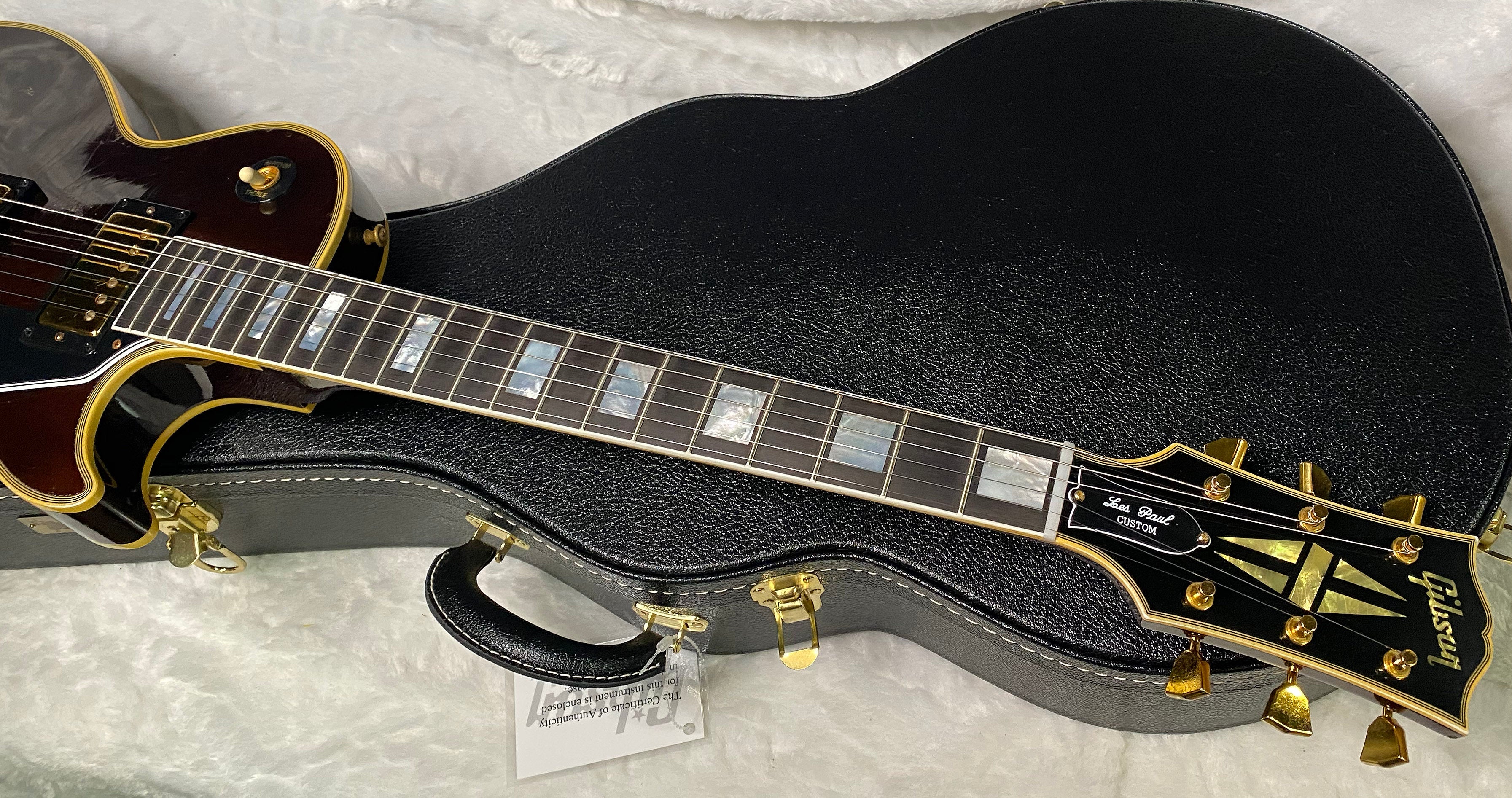 NEW! Gibson Custom Shop Murphy Lab '68 Les Paul Custom Reissue - Light Aged Walnut Finish - Authorized Dealer - Only 9.3 lbs - G07308