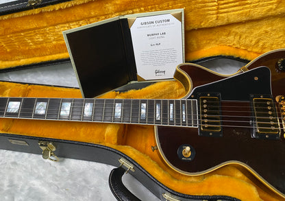 NEW! Gibson Custom Shop Murphy Lab '68 Les Paul Custom Reissue - Light Aged Walnut Finish - Authorized Dealer - Only 9.3 lbs - G07308