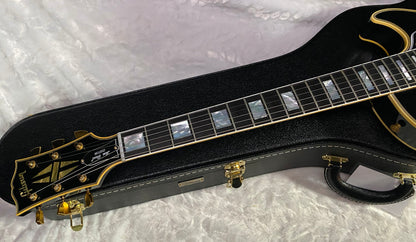 NEW! Gibson Custom Shop Murphy Lab '68 Les Paul Custom Reissue Ultra Light Aged Ebony Authorized Dealer - 9.6 lbs - G07313