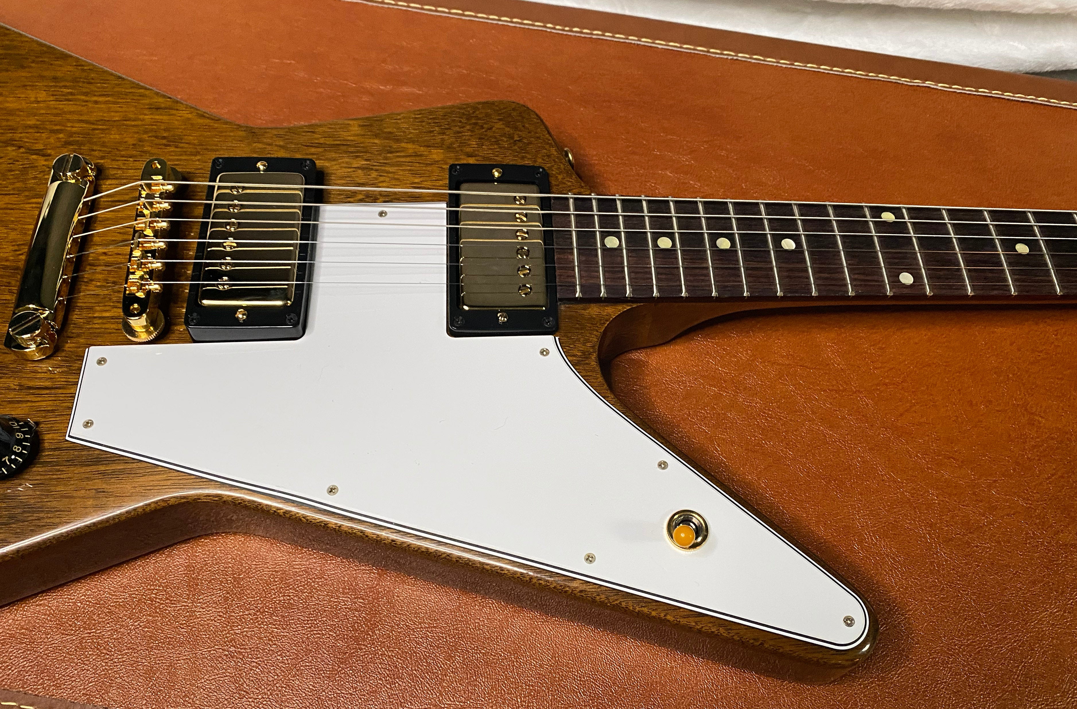NEW! Gibson Custom 1958 Mahogany Explorer Reissue Electric Guitar - Antique Natural, VOS - Authorized Dealer - Only 7.4lbs - G07316